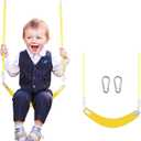 Swing Set for Kids with 66 Chain-Play Swing for Adults with Stainless Steel Mental Taiangle Ring-Suitable for Family Backyard-Play Swing Set (AB010002-7)