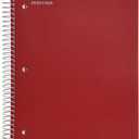 Mintra Office Durable Spiral Notebooks, 5 Subject (Chili Oil, College Ruled 1pk)