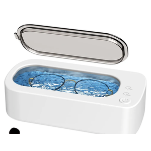 Ultrasonic Jewelry Cleaner Machine: 48KHz Ultra Sonic Cleaner for Jewelry,Eyeglass,Rings,Watch Band,Dentures,with Dual Cleaning Modes,350ML 304 Stainless Steel Tank,Gift for Wife,Mom,Daughter