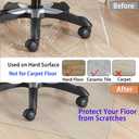 Kasepie 1.5mm PVC Frosted Textured Office Chair Mat for Hardwood Floor 36X48Inch, Heavy Duty Floor Protectors for Hardfloor, Anti-Slip Desk Chair Pad Low Pile Rug Compatible36X48Inch