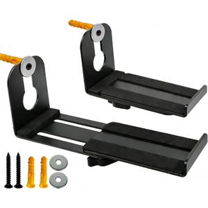 Soundbar Mount Compatible with Roku,Depth Adjustable 3.4"-5.8",Carbon Steel Wall Mount and Anti-Drop Soundbar Mount Under TV for Sony, JBL, LG, Samsung, Roku, Vizio, Bose