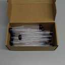 M METERXITY 30-Pack Floral Water Tubes, 4.3 Inch/ 11cm Plastic Floral Tubes with Rubber Caps for Flower Arrangements
