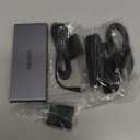 Unitek KVM Switch 2 Monitors 2 Computers DisplayPort, Dual Monitor DisplayPort KVM Switch 4K 60Hz with 4 USB 3.0 Ports for Keyboard Mouse Hard Drives Printer, Home Office Gaming, Aluminum Grey