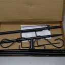 RCUICA Double Shepherds Hooks for Outdoor,2 Pack 90 Inch Bird Feeder Pole with 5 Prongs Base,Heavy Duty Shepherds Hook,Suitable for Garden in Hanging Flower Basket,Lantern,Bird Nests (90 Inch)