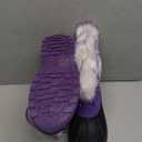 DREAM PAIRS Girls Boys Snow Boots Water-Resistant Outdoor Warm Cozy Anti-Slip Mid Calf Faux Fur Lining Winter Shoes for Little/Big Kids (Purple)