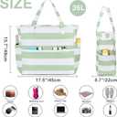 Bluboon Waterproof Beach Tote Pool Bags for Women Ladies Extra Large Carry On Bag With Wet Compartment for Weekender Travel