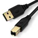USB B to USB C Printer Cable,6FT Scanner Cable Printer Cord USBB to C printer cable Long MIDI cablee for MacBook Pro/Air,MIDI CABLE for Piano Keyboard,DJ Controller,DAC for iPad,HP,Canon,Brother,Epson
And Replacement Audio Cable Cord,Aux