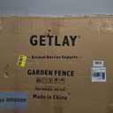 Tall Garden Fence Animal Barrier with Gate, 36 in(H) 14 Panels Garden Fences and Borders for Dogs, Dog Fence Outdoor for Yard, Total Length 30.6 Ft Metal Temporary FencingPatented