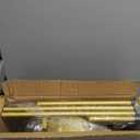 iDavosic.ly Plant Stand Indoor Outdoor, 5 Tier Corner Metal Flower Display Holder Shelf, Easy Assembly Folding Tall Orchid Rack for Patio Balcony Porch Garden Living Room House, Gold