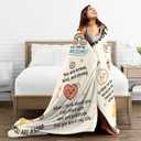 Appreciation Blanket  Inspirational Thank You Gift Blanket with Positive Affirmations, Cozy Flannel Throw for Friends, Family, Coworkers, Teachers  Encouragement Blankets for Birthday, Christmas (50"x40")