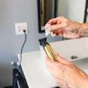 Andis 562442 Insight Slim Cordless High Powered Rotary Motor Hair Trimmer, 9-Piece Kit, Stainless-Steel T-Blade, Lithium-Ion Battery, Travel Lock, Gold