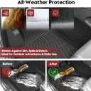 T TGBROS Floor Mats for Honda Civic 2016-2021 All-Weather Full Set Custom Fit TPE Liners Back Seat Protector Cargo Liner Trunk for Civic Accessories 4PCS(Coupe/Sedan/Type R/Insight)