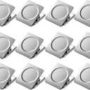 Magnetic Clips 1.5 inch, 12 Pack Heavy Duty Magnet Metal Clips for Hanging, Strong Magnet Clip for Whiteboard, Fridge, Classroom, Refrigerator
