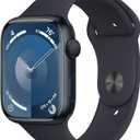 Apple Watch Series 9 [GPS, 45mm] - Midnight Aluminum Case with Midnight Sport Band, M/L 