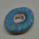 Seyezo Cat Cone Collar Soft, Adjustable Cat Recovery Collar Spay Cones to Stop Licking, Cute Donut E Collar After Surgery, Anti-Lick Wound Healing Elizabethan Collars for Kittens(Donut Blue, Small)