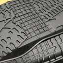 KIWI MASTER Floor Mats for 2014-2017 Jeep Wrangler JK 2-Door, Custom Fit All Weather Car Mats, Heavy Duty TPE Floor Liners, Front & Rear 2 Row, Black