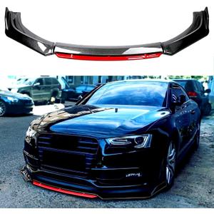 JMTBNO Front Bumper Lip Splitter,Car Front Lip Spoiler Body Kit Compatible with Honda Civic Chevy Camaro VW Golf Infiniti G37 Mitsubishi Lancer Mercedes Benz