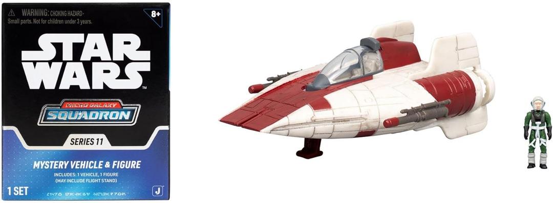 Star Wars Micro Galaxy Squadron RZ-1 A-Wing Mystery Bundle - 3-Inch and 2.5-Inch Vehicles with Accessories 