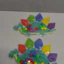 2PC Dinosaur Color Sorting Sensory Toys, Montessori Toys for Toddler Fine Motor Skill Game Learning Activities Quiet Calm Down Fidgets for Classroom Stocking Stuffers for 3 4 5 Year Old Boy Travel Toy