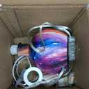 KUNJOULAM Small Pleated Table Lamp, Modern Bedside Nightstand Lamp with Beige Lampshade, 4.7" Metal Base Cute Lamp for Bedroom, Home Office, Living Room, Kids Room, Dorm (Beige+Red)