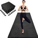 3x6 Feet Interlocking Foam Floor Mats (18-Pack) - 0.4"10mm Thick Gym Mats for Home Workouts, Exercise & Play - Puzzle Tiles for Home Gym, Yoga, Kids Area.