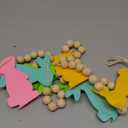 Cartoon Carrot Bunny Ornaments for Home, Bunny Carrot Ornament - Bunny and Bunting Carrot for Easter - Holiday Party Cardboard Cartoon Cute Toy for Home Wall Fireplace