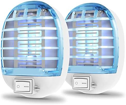 Amazon.com: 2 Pack Bug Zapper Indoor, Electronic Mosquitoes Killer Zapper with Blue Lights for Living Room, Baby Room, Kitchen, Bedroom(1124)