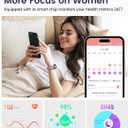 Smart Watches for Women(Answer/Make Calls), 1.27'' AMOLED Screen Activity Trackers with Heart Rate/Sleep/SpO2 Monitor, Smartwatch for iPhone/Samsung/Android,120+ Sport IP68 Fitness Watch 2Bands Violet