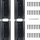 6inch Double Action Spring Hinges, Self Closing Door Hinges for Cafe Saloon Pub Swinging Doors, 201 Stainless Steel, Including Pins and Screws, 4Pack