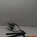 Fiskars 40" Steel Tiller, Long Handle Hand Tiller for Gardening, Garden Tool (Black and Orange)