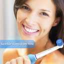 8 x 8 Pack Sensitive Gum Care Replacement Brush Heads Compatible with Oral b Braun Electric Toothbrush. Soft Bristle for Superior and Gentle Clean.
