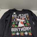 Go Jesus It's Your Birthday Ugly Christmas Sweater Christian Sweatshirt, Size M