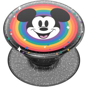PopSockets Adhesive Phone Grip, Holder, Phone Stand, Disney - Rainbow Mickey Pride