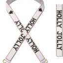 Christmas Crossbody Strap Replacement Snowflake Holly Jolly Beaded Purse Strap Xmas Holiday Party Accessory Gifts