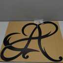 Luxshiny Heart Wall Decor Hanging Ornament Metal Sign for Indoor Decoration Eternal Love Design for Bedroom and Living Room
