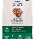 Natural Balance Limited Ingredient Adult Dry Dog Food with Healthy Grains, Lamb & Brown Rice Recipe, 12 Pound (Pack of 1) BBD: 08-29-2026