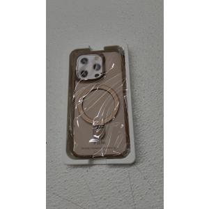Compatible with iPhone 15 Pro Case with Invisible Magnetic Ring Stand [Compatible with Mag-Safe] [Full Camera Lens Protector] Plating Clear Phone Case for iPhone 15 Pro 6.1", Gold