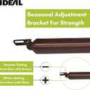 Ideal Security Model 1730 Heavy Duty Pneumatic Screen and Storm Door Closer Replacement, 10.5" L x 1.5" W x 1.5" H, Adjustable Speed, Smooth Closing for Heavy Doors, Easy Install, Brown