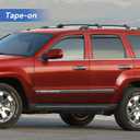 Window Visors Rain Guards Shield for 2005-2010 Jeep Grand Cherokee, Out-Channel Window Vent Wind Deflectors Visors Shades for 05-10 Grand Cherokee