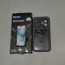 Lanhiem Magnetic for iPhone 17 Pro Max Waterproof Case, Dustproof Case Built-in Screen Protector, [Fit for MagSafe] [Invisible Stand] Shockproof Heavy Duty Underwater Case for 17 Pro Max (Black)