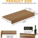 Wire Rack Covers for Shelves, Premium Engineered Wood Wire Shelf Covers for Pantry, Closet(5pcs, 24" W x 12" D), 24"W12"D