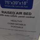 Etekcity Air Mattress Upgraded Twin Size Camping Air Bed Blow Up Bed Inflatable Mattress Raised Airbed with Rechargeable Pump for Guest, Camping, Hiking, Height 9", Storage Bag, Brown