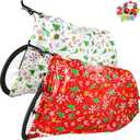 JOYIN 2 PCs Jumbo present Bags 60 x 72 with Gift Tags for Heavy Duty Large Gifts Bags, Holiday Plastic Presents Bicycle, Christmas Season Gift Decorations, present Giving (Red+White)