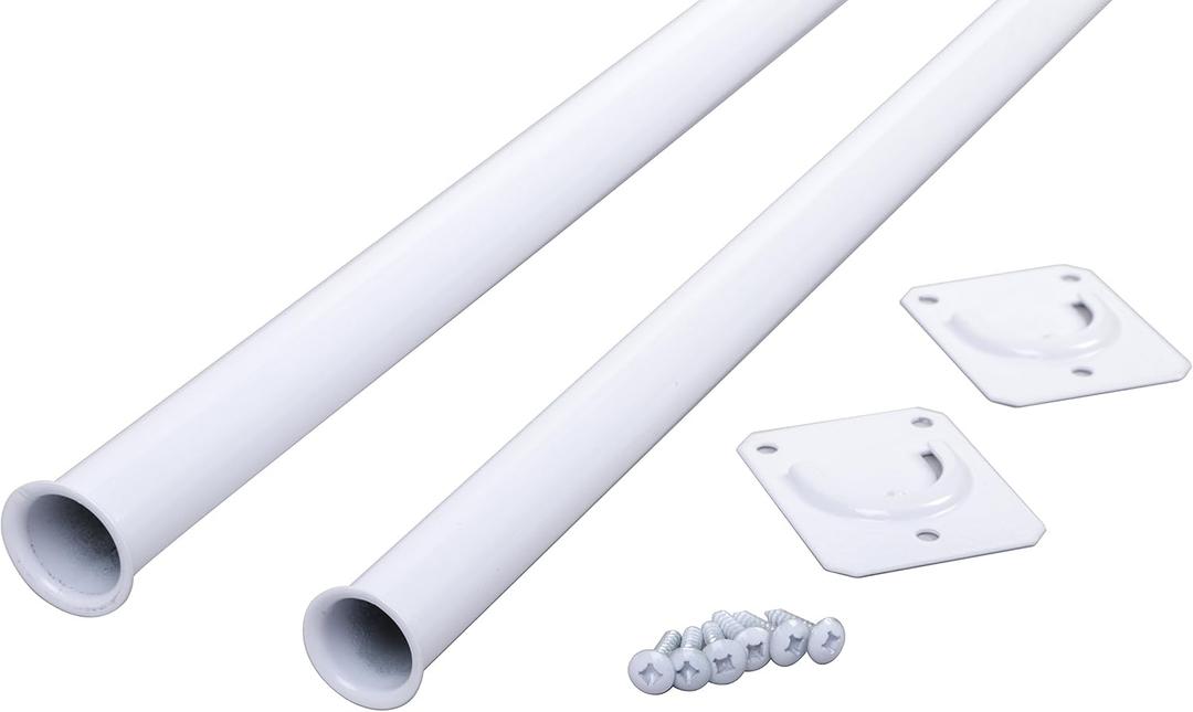 Closet Pro CD-0024-18/30WT Heavy Duty Adjustable Rod, 18 by 30-Inch, White