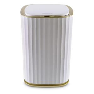 ELPHECO 2 Gallon Sensor Trash Can - 7.5L Waterproof Motion Sensor Trash Can, Automatic Bathroom Trash Bin, Slim Garbage Can, Bathroom, Office, Bedroom, Beige
