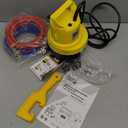 Tankless Water Heater Flushing Kit Includes 1/4HP Submersible Sump Pump with Two Adapters & 3 Gallons Pail with Bucket Lid Opener & Two 1/2 Dia X 6 PVC Hoses with Washers