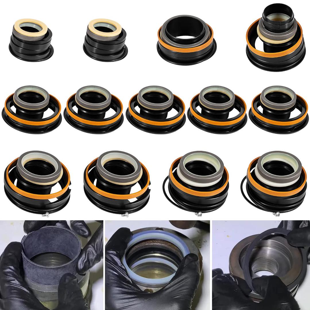 Whole Machine Seal Kit for Case 580E 580SE 580SD Boakhoe Loader Bucket Hydraulic Cylinders Replacement Seal Kit G109456x2 & G109417x2 & G109423x5 & G109460x2 & G109504 & G109452