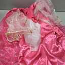 Meland Princess Dresses for Girls - Light Up Princess Dress Up for 3-10 Year Old, Costume for Girls Halloween Birthday (7-8 Years, Pink)
