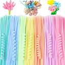 100 PCS Chenille Stems for Crafts,12inch Craft Pipe Cleaners, Thick Pipe Cleaners, Arts Crafts for DIY, Festive Days Decoratio, Craft Projects Creative (Macaron-Color)