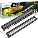 REPTI ZOO UVB Reptile Light, New Version T5 HO UVB Lighting Combo Kit, Reptile Terrarium Hood with 5.0 UVB Tube Bulb, Reptile Light Fixture 24W-22Inch